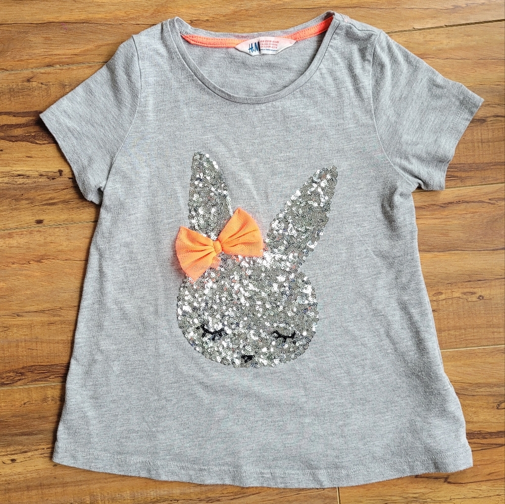 H+M FREE ADD ON Sz 6-8 sequined tee